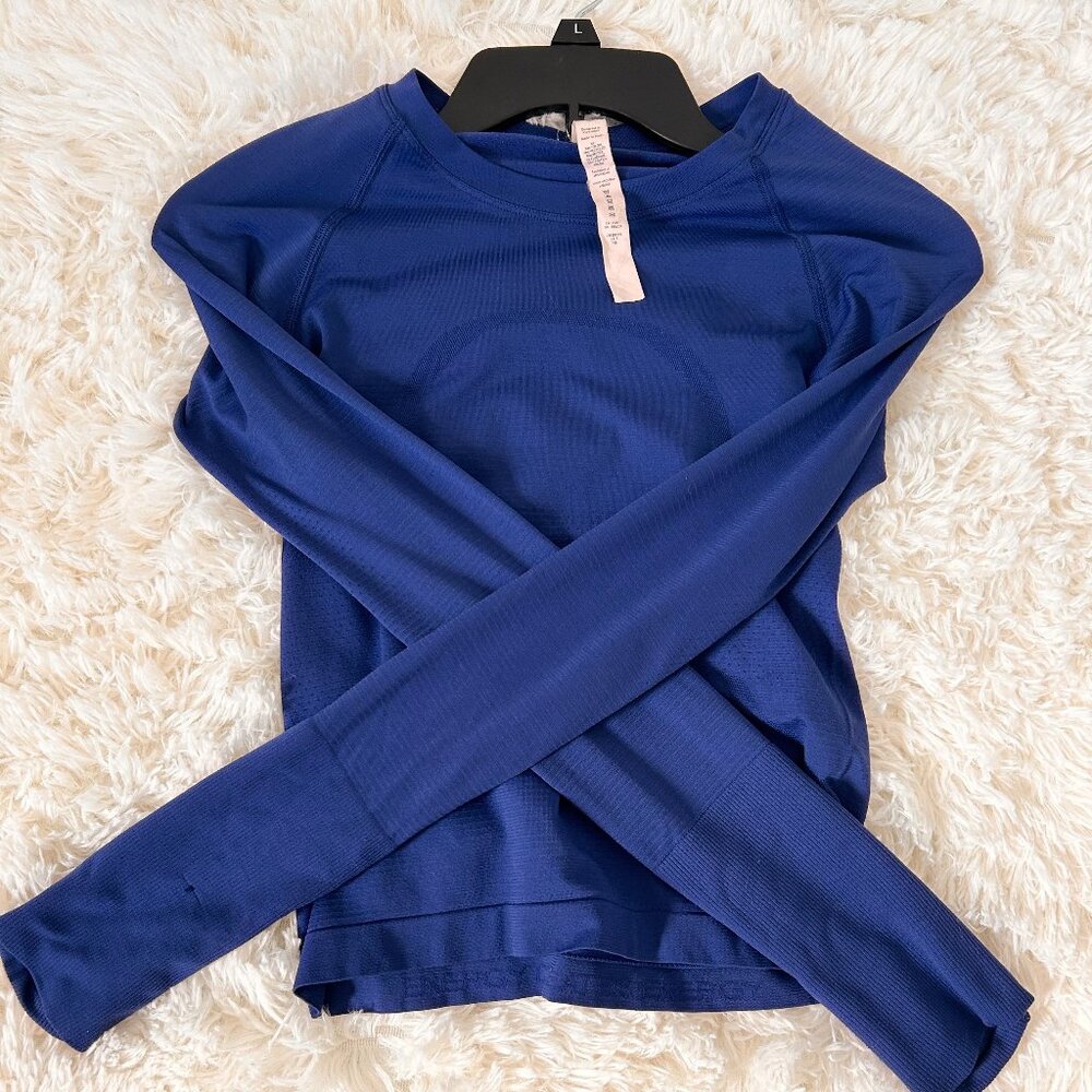 Lululemon blue swiftly tech - race length - size 2